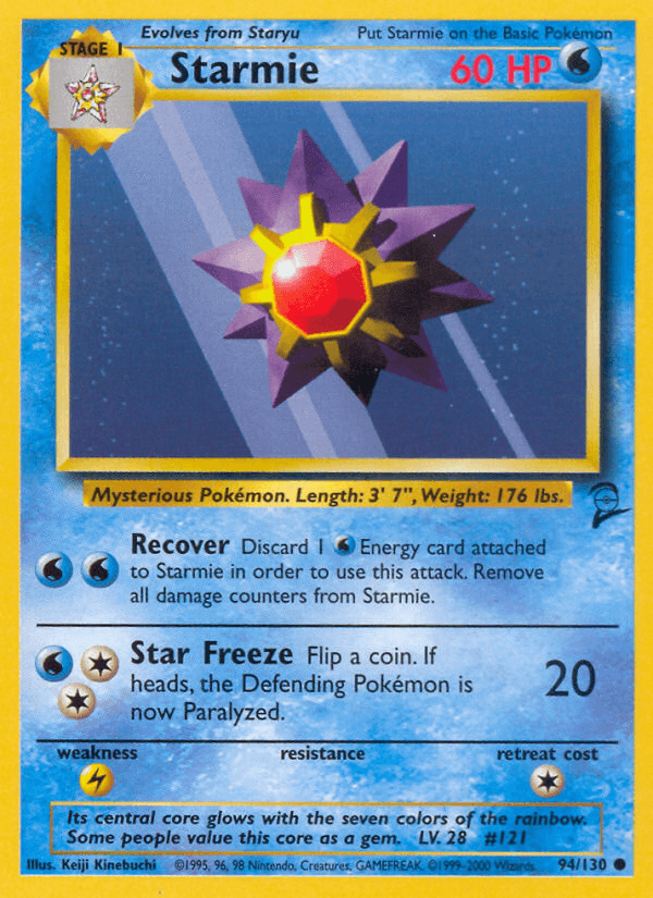 Starmie Base Set 2 card