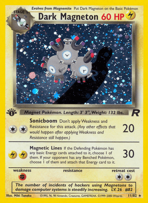 Dark Magneton Team Rocket card