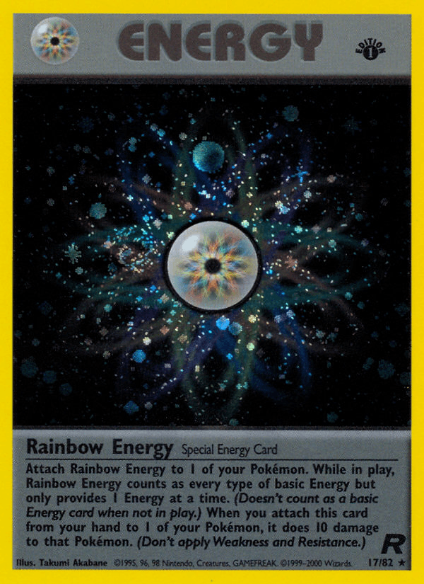 Rainbow Energy Team Rocket card