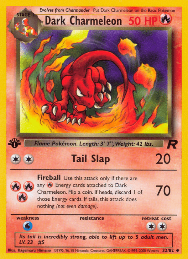 Dark Charmeleon Team Rocket card