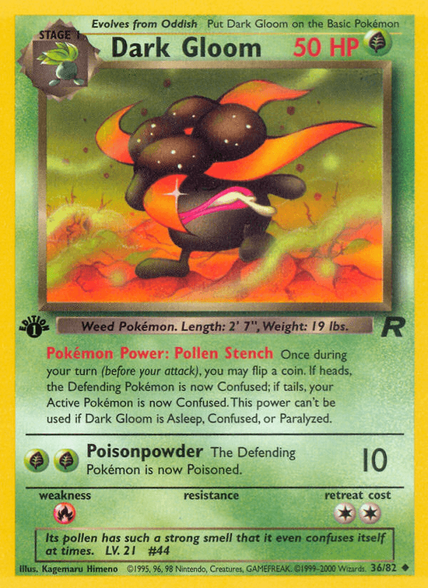 Dark Gloom Team Rocket card