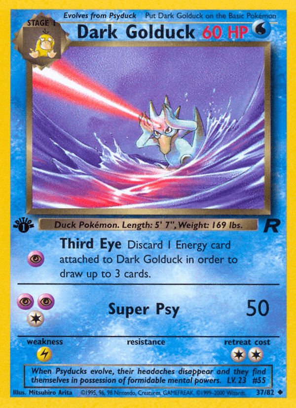 Dark Golduck Team Rocket card