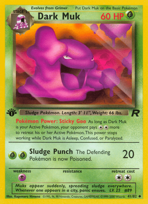 Dark Muk Team Rocket card