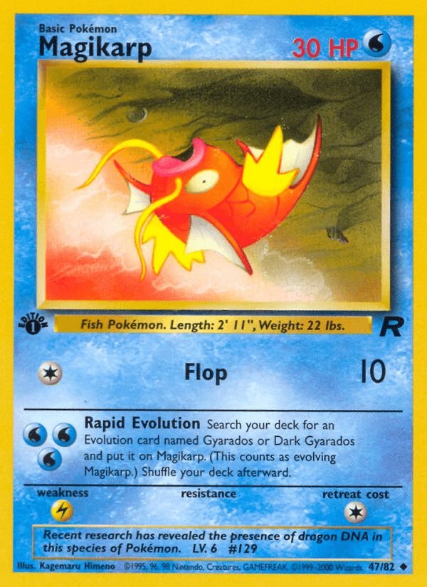 Magikarp Team Rocket card