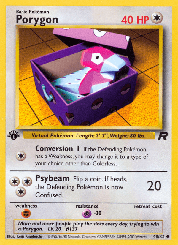 Porygon Team Rocket card