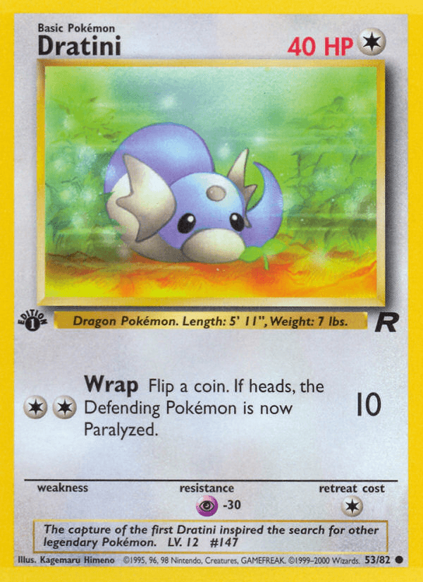 Dratini Team Rocket card