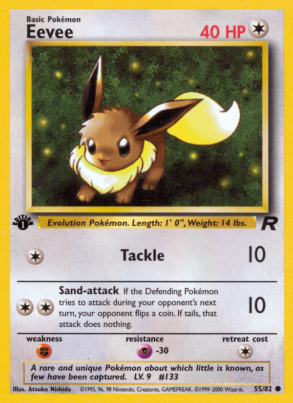 Eevee Team Rocket card