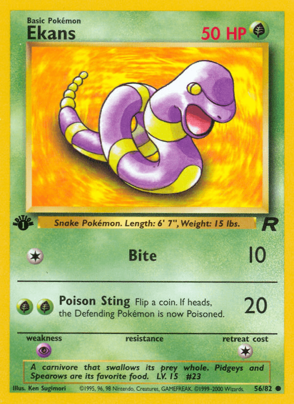 Ekans Team Rocket card