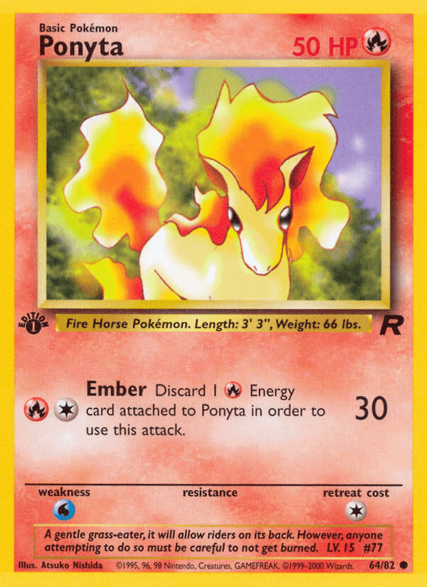 Ponyta Team Rocket card