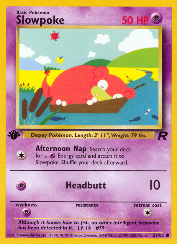 Slowpoke Team Rocket card
