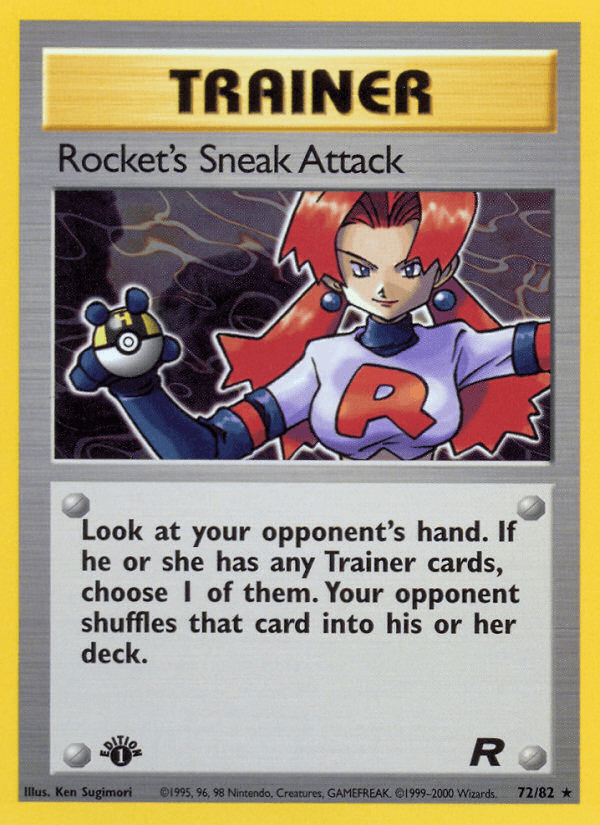 Rocket's Sneak Attack Team Rocket card