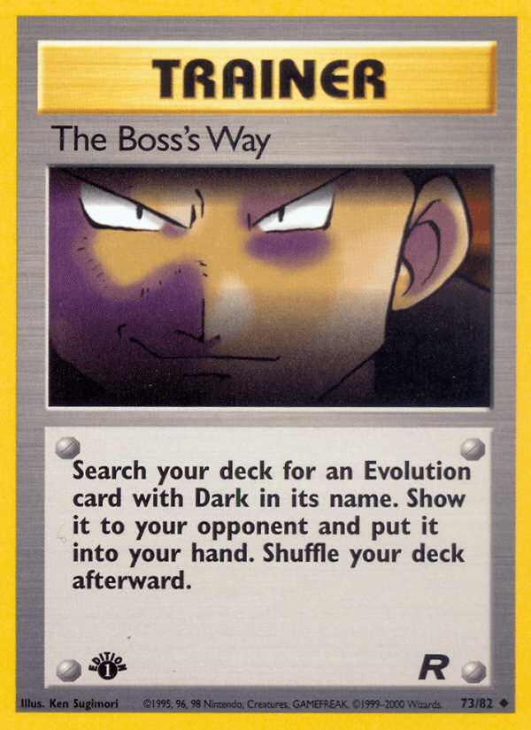 The Boss's Way Team Rocket card