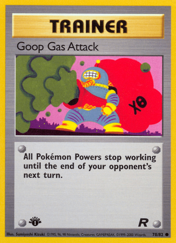 Goop Gas Attack Team Rocket card