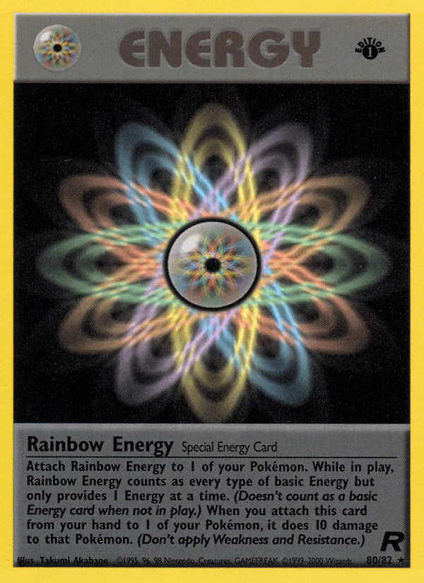 Rainbow Energy Team Rocket card