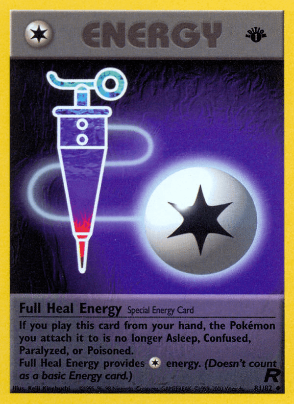 Full Heal Energy Team Rocket card