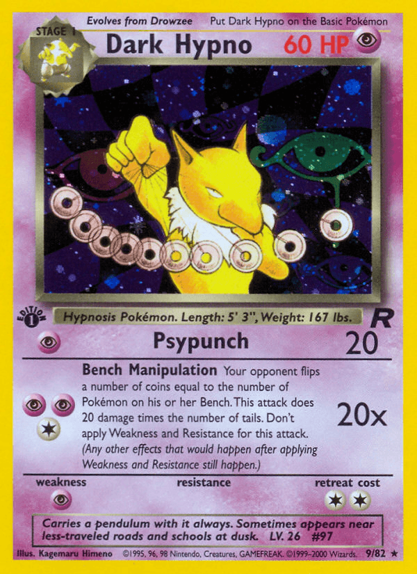 Dark Hypno Team Rocket card