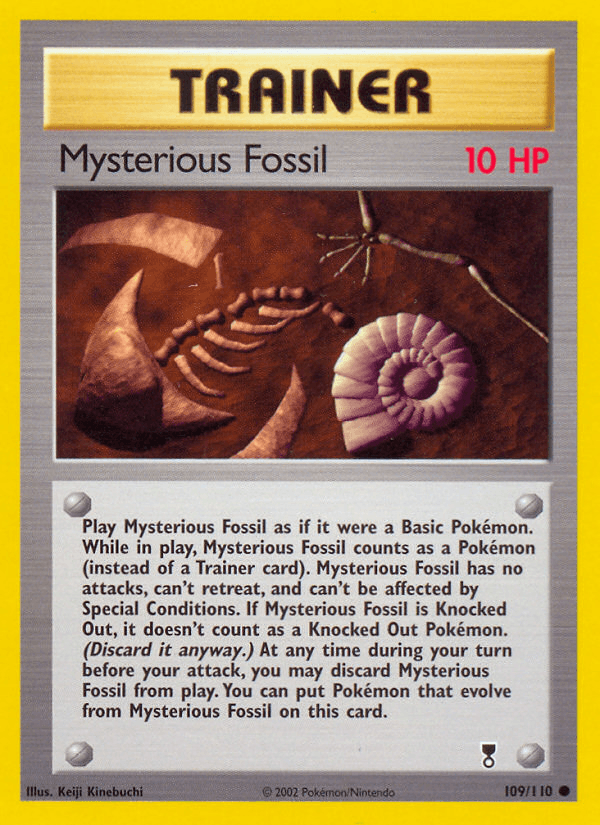 Mysterious Fossil Legendary Collection card