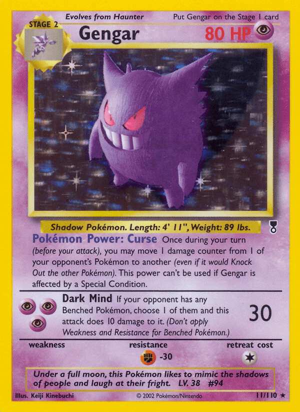 Gengar Legendary Collection card