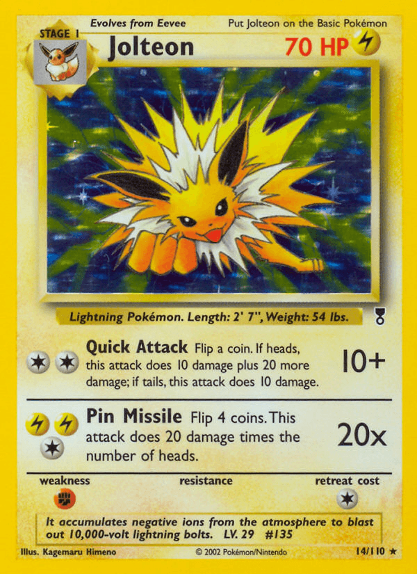 Jolteon Legendary Collection card