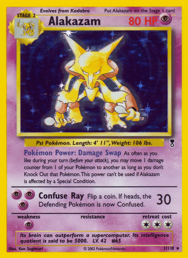 Alakazam Legendary Collection card