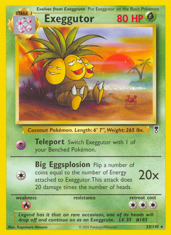 Exeggutor Legendary Collection card