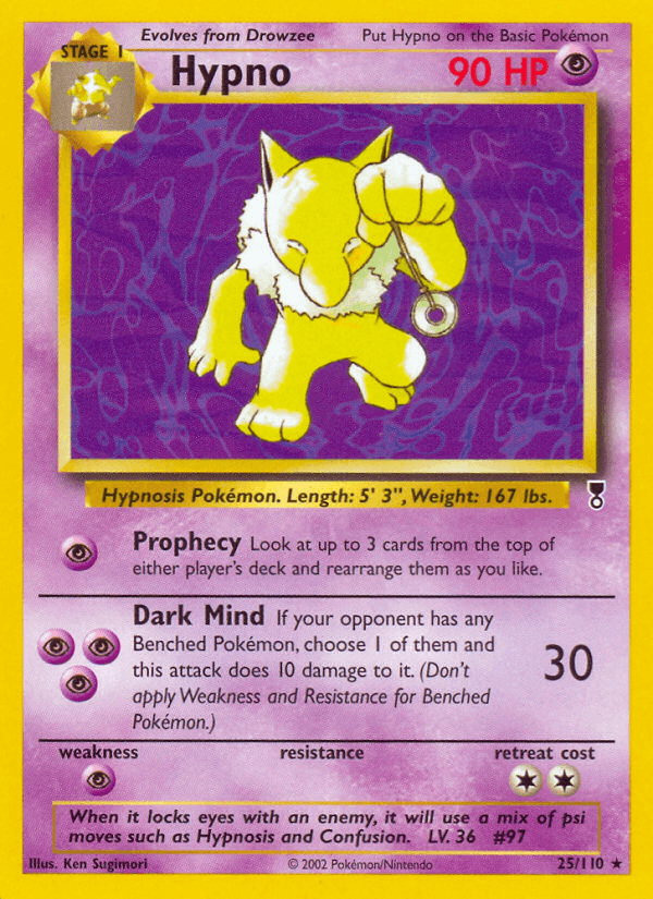 Hypno Legendary Collection card