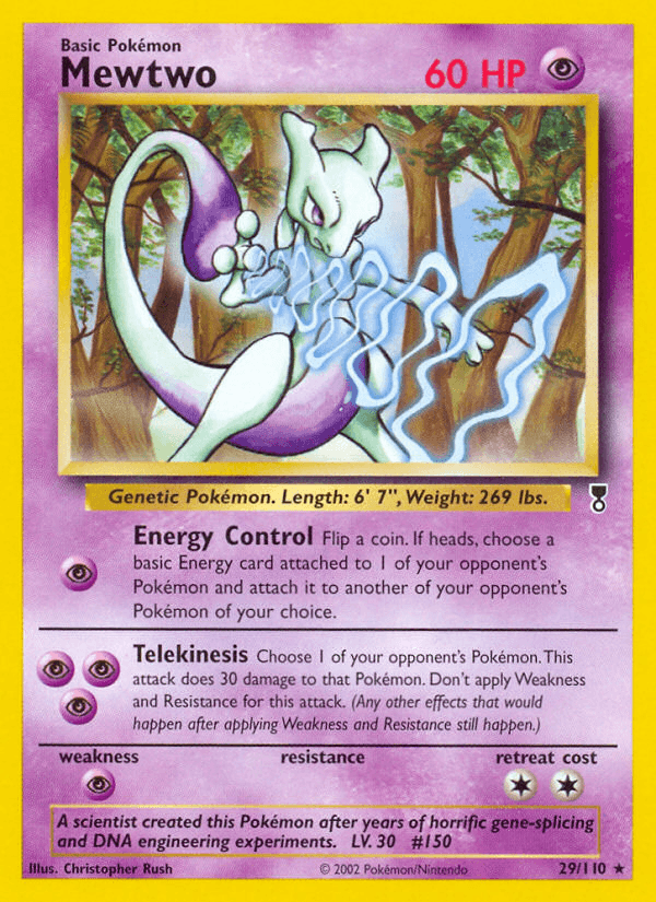 Mewtwo Legendary Collection card