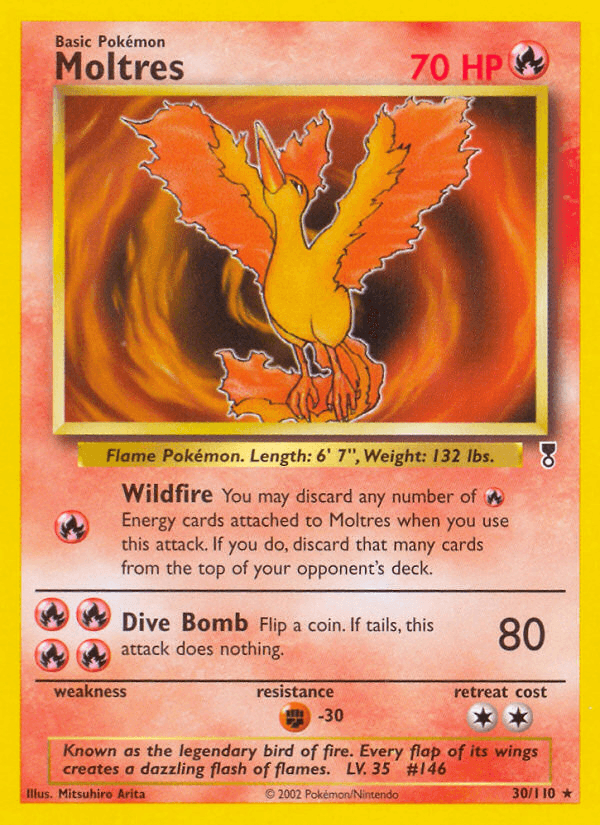 Moltres Legendary Collection card