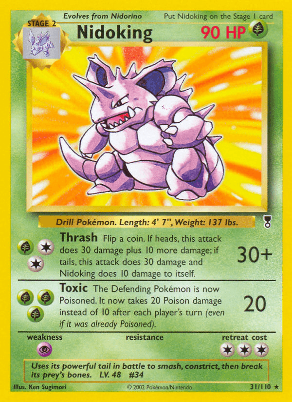 Nidoking Legendary Collection card