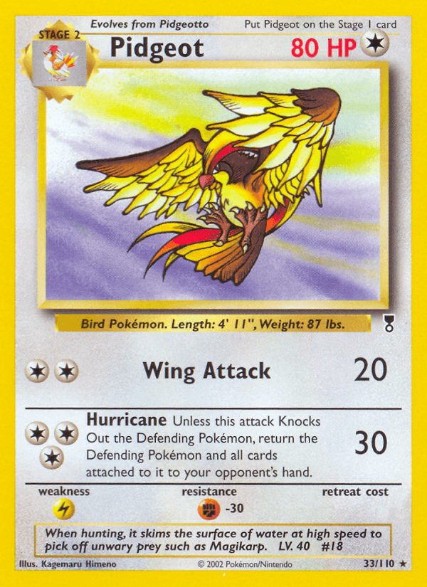 Pidgeot Legendary Collection card