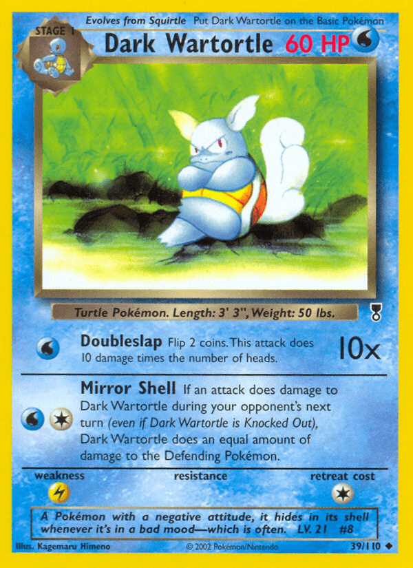 Dark Wartortle Legendary Collection card