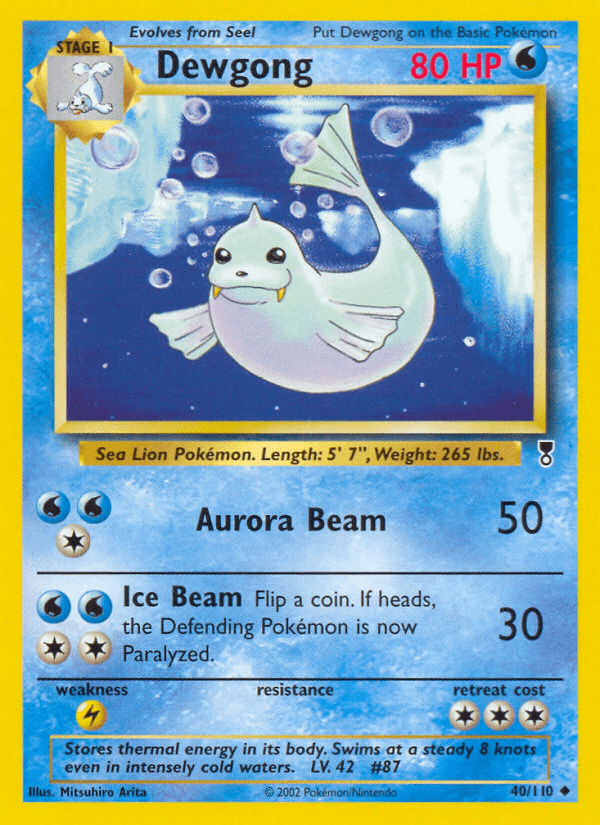 Dewgong Legendary Collection card