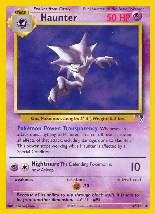 Haunter Legendary Collection card