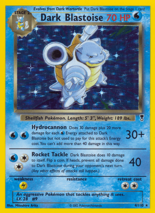 Dark Blastoise Legendary Collection card