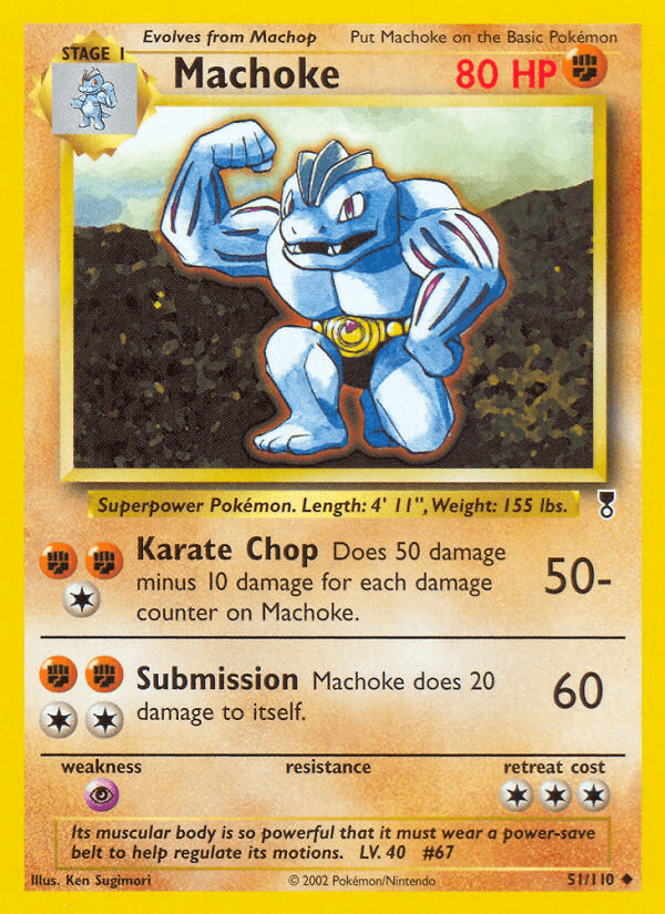 Machoke Legendary Collection card