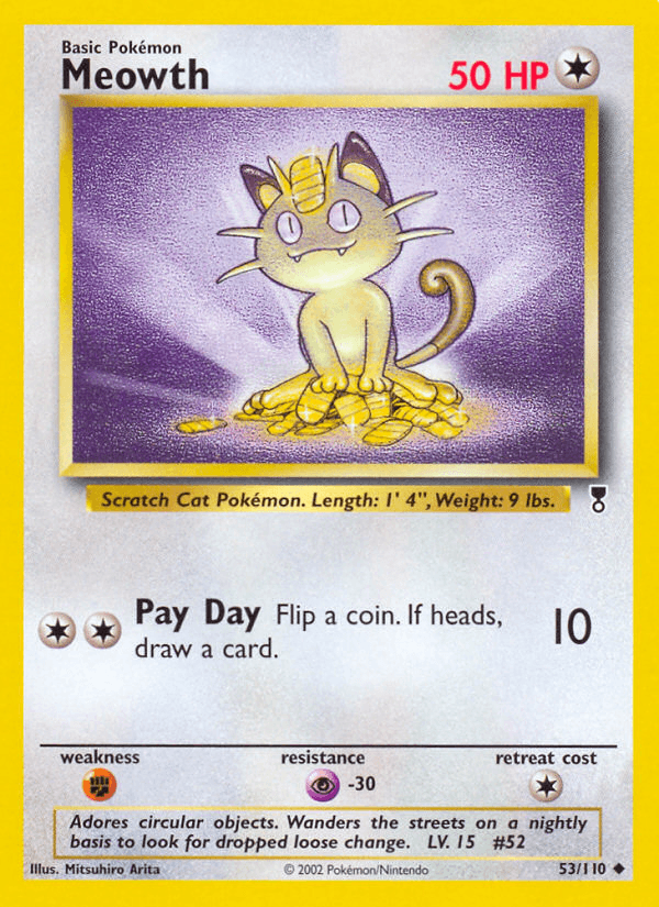 Meowth Legendary Collection card