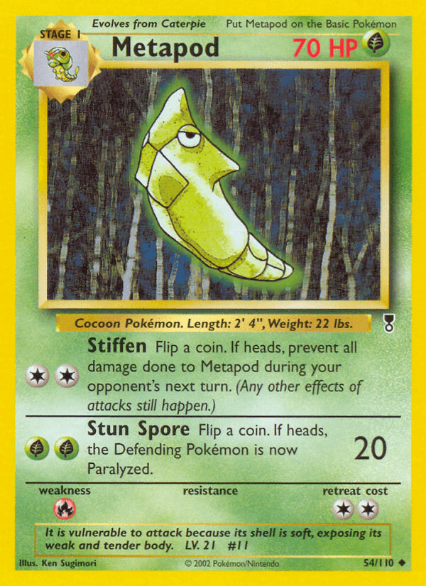 Metapod Legendary Collection card