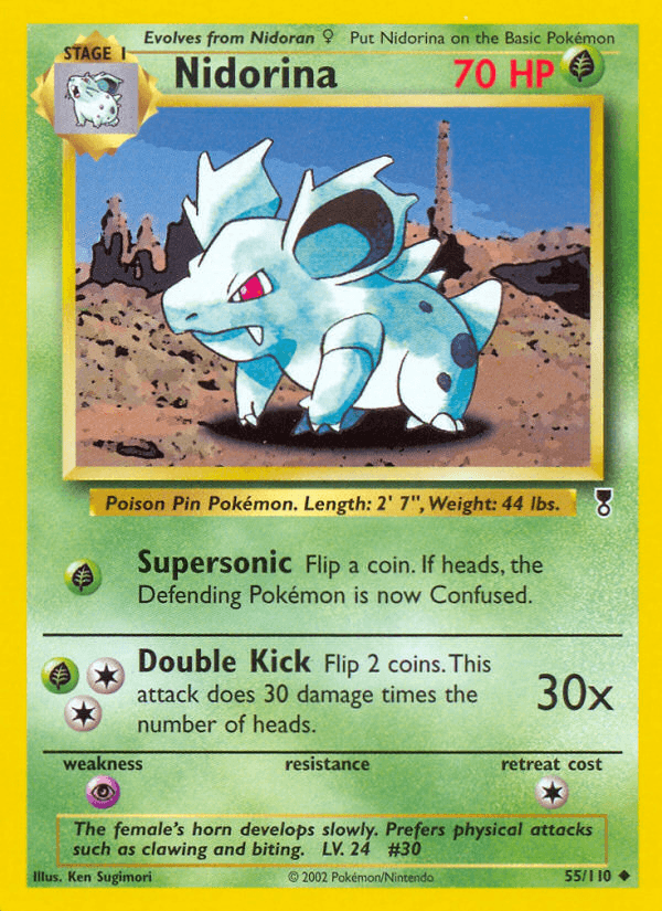 Nidorina Legendary Collection card