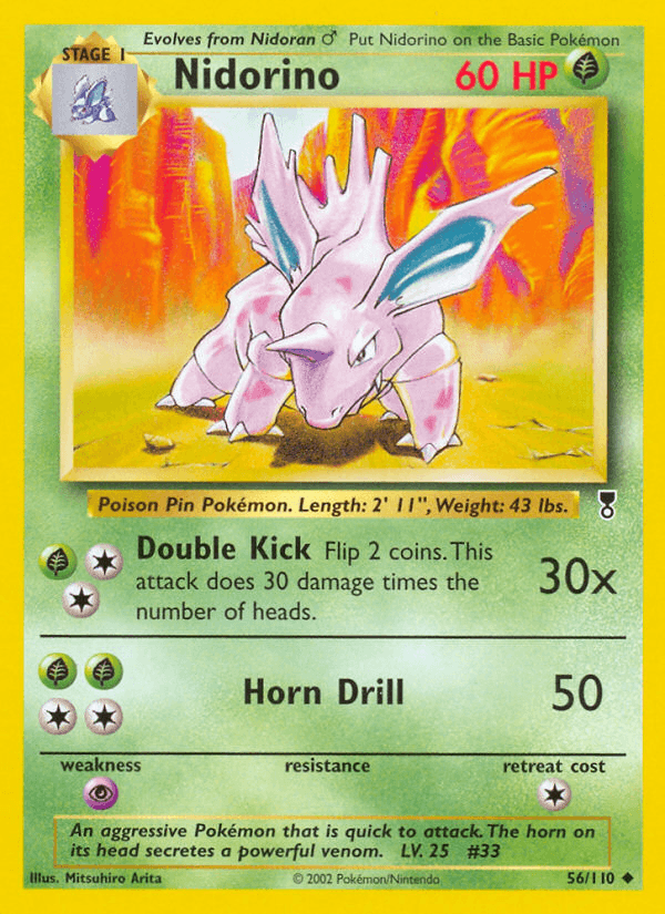 Nidorino Legendary Collection card