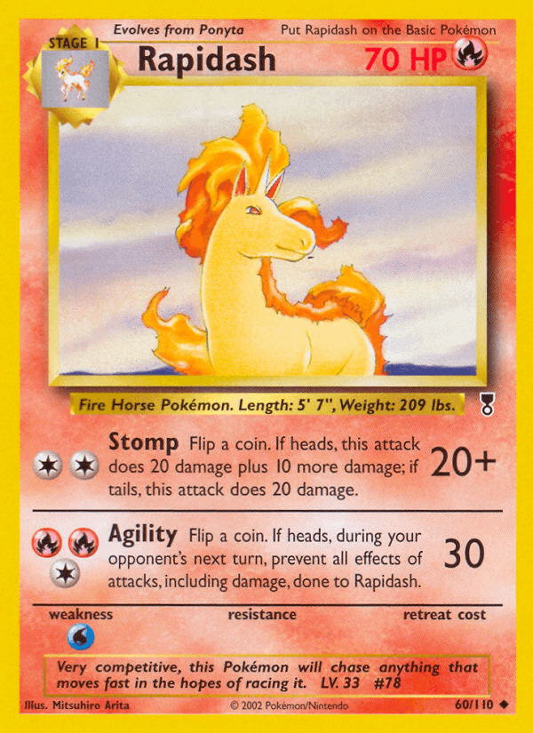 Rapidash Legendary Collection card