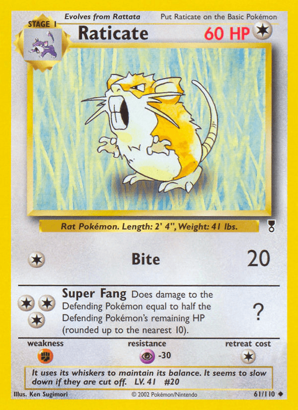 Raticate Legendary Collection card