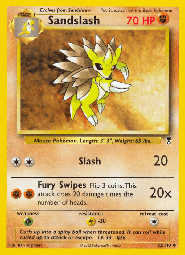 Sandslash Legendary Collection card