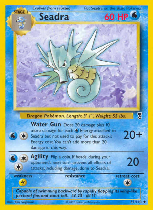 Seadra Legendary Collection card