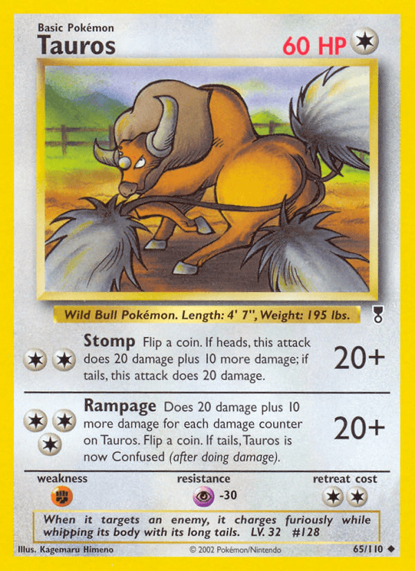 Tauros Legendary Collection card