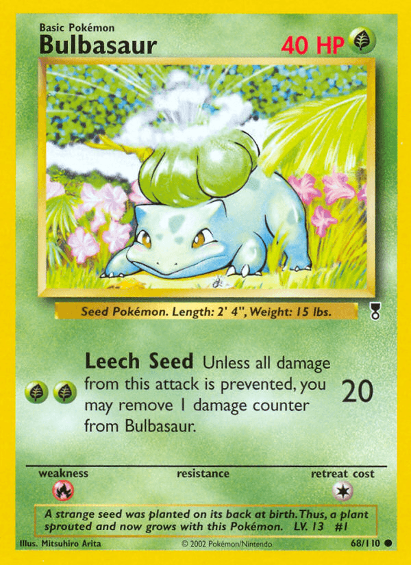 Bulbasaur Legendary Collection card