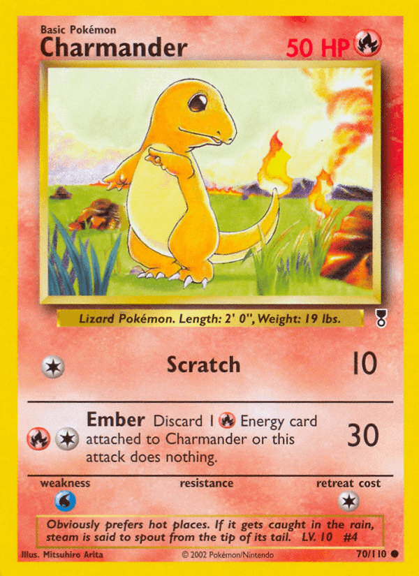 Charmander Legendary Collection card