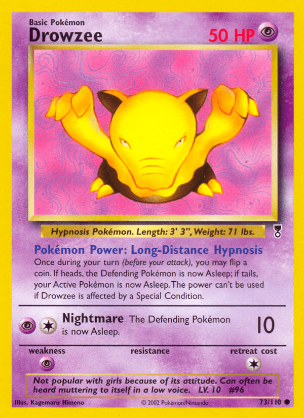 Drowzee Legendary Collection card