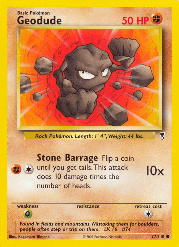 Geodude Legendary Collection card