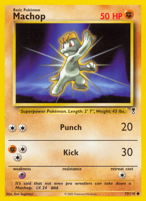 Machop Legendary Collection card