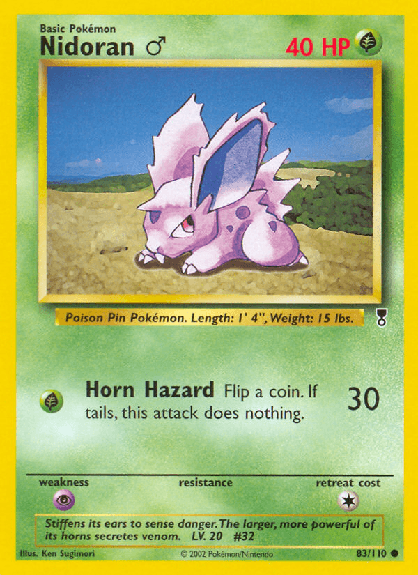 Nidoran ♂ Legendary Collection card